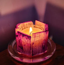 Load image into Gallery viewer, SELENITE CRYSTAL TEA LIGHT CANDLE HOLDER(made by me)
