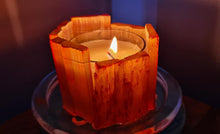 Load image into Gallery viewer, SELENITE CRYSTAL TEA LIGHT CANDLE HOLDER(made by me)