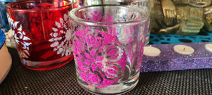 MANDALA GLITTER CANDLE HOLDERS