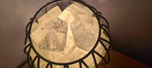 Load image into Gallery viewer, CHOOSE YOUR OWN COLOURS WITH CLEAR QUARTZ CRYSTAL  CAGE LAMP(deep soul cleanser)