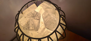 CHOOSE YOUR OWN COLOURS WITH CLEAR QUARTZ CRYSTAL  CAGE LAMP(deep soul cleanser)