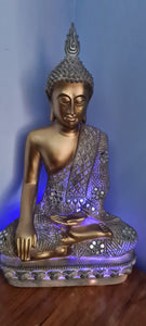 LARGE SITTING BUDDHA LAMP(put together by me)
