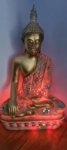 LARGE SITTING BUDDHA LAMP(put together by me)