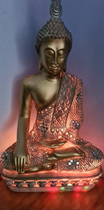 LARGE SITTING BUDDHA LAMP(put together by me)