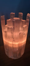 Load image into Gallery viewer, SELENITE CRYSTAL TEA LIGHT CANDLE HOLDER