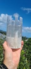 Load image into Gallery viewer, SELENITE CRYSTAL TEA LIGHT CANDLE HOLDER