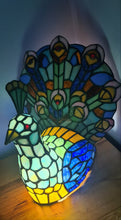 Load image into Gallery viewer, Sale💥PEACOCK STAINED GLASS LAMP