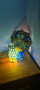 Sale💥PEACOCK STAINED GLASS LAMP