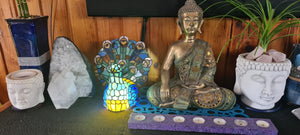 Sale💥PEACOCK STAINED GLASS LAMP