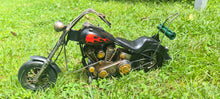 Load image into Gallery viewer, RED BLACK FLAMES MOTORCYCLE