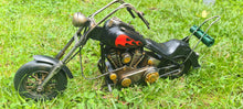 Load image into Gallery viewer, RED BLACK FLAMES MOTORCYCLE