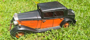 ORANGE ROLLS ROYCE TIN CAR