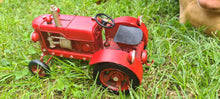 Load image into Gallery viewer, RED TIN TRACTOR