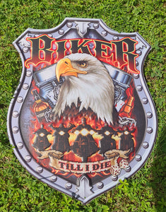 BIKER METAL ART SIGNS