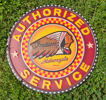 Load image into Gallery viewer, INDIAN MOTORCYCLE METAL ART SIGNS