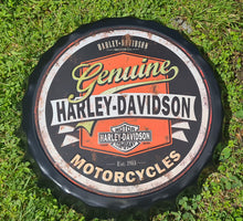 Load image into Gallery viewer, HARLEY DAVIDSON BOTTLE TOP  METAL WALL ART