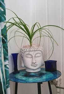 TERRACOTTA BUDDHA HEAD PLANTER POT