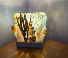 Load image into Gallery viewer, HANDMADE ROSE QUARTZ BEACHY LAMP