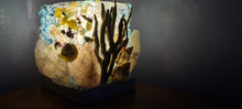 Load image into Gallery viewer, HANDMADE ROSE QUARTZ BEACHY LAMP