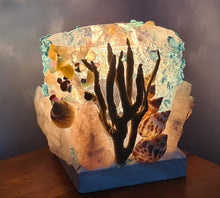 Load image into Gallery viewer, HANDMADE ROSE QUARTZ BEACHY LAMP
