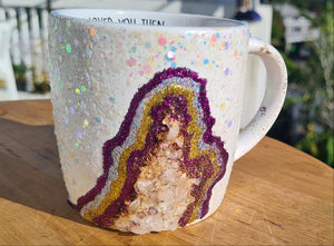 HANDMADE GEODE MUG & CRYSTAL GARDEN
