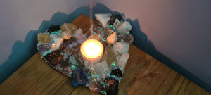 Sale🔥CRYSTAL HEART CANDLE HOLDER-made by me