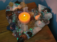 Load image into Gallery viewer, Sale🔥CRYSTAL HEART CANDLE HOLDER-made by me