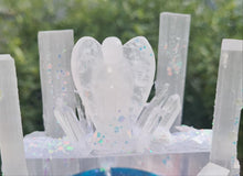 Load image into Gallery viewer, WISHING WELL ANGELIC SELENITE CRYSTAL LAMP made by me