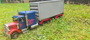 TRUCK TRAILER WITH FLAMES