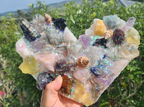 Sale🔥LARGE HANDMADE CRYSTAL HEART