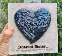 Load image into Gallery viewer, HAND PAINTED DEAREST SISTER BLOCK WALL ART