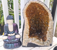 Load image into Gallery viewer, SHIMMERING SITTING BUDDHA FIGURINE freshly painted by me
