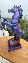 Load image into Gallery viewer, PAINTED REARING HORSE STATUE