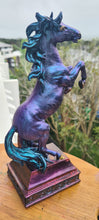 Load image into Gallery viewer, PAINTED REARING HORSE STATUE