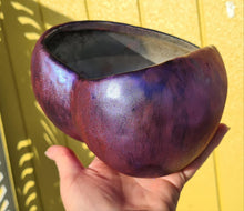 Load image into Gallery viewer, PAINTED BLUE/PURPLE HEART BOWL