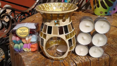 GOLD MOSAIC WAX WARMER GIFT SET