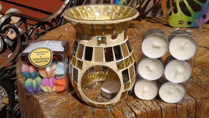 GOLD MOSAIC WAX WARMER GIFT SET