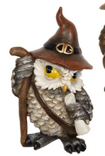 Load image into Gallery viewer, OWL SAGE WIZARD FIGURINES