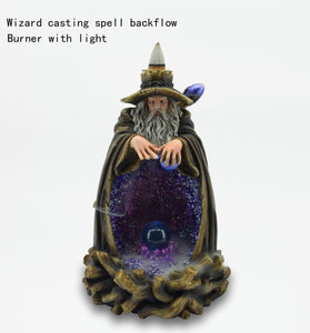 PURPLE WIZARD COLOUR CHANGING  BACKFLOW BURNER