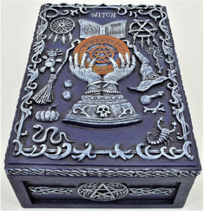 PURPLE WITCHERY  TAROT TRINKET BOX