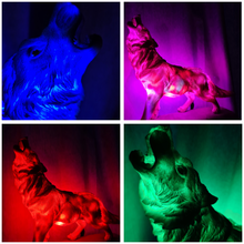 Load image into Gallery viewer, UNIQUE HOWLING WOLF LAMP-made by me