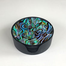 Load image into Gallery viewer, PAUA SET 6 GLASS COASTERS