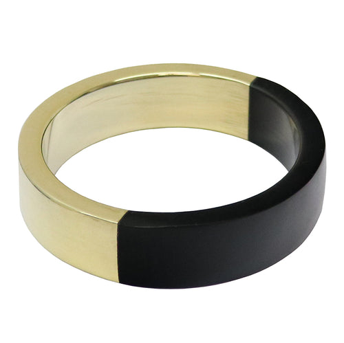 BLACK BRASS BANGLE