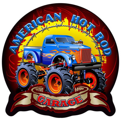 AMERICAN HOT ROD METAL ART SIGNS