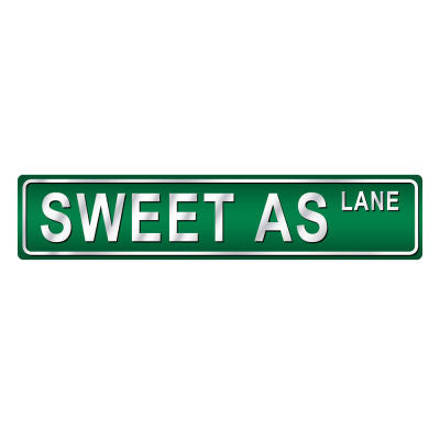 SWEET AS LANE METAL ART SIGNS