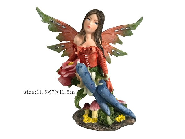 RED FAIRY FIGURINE