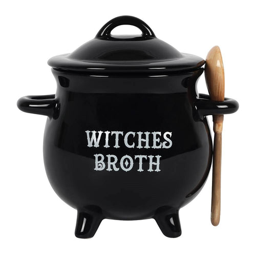WITCHES BREW SOUP CAULDRON & SPOON MUG