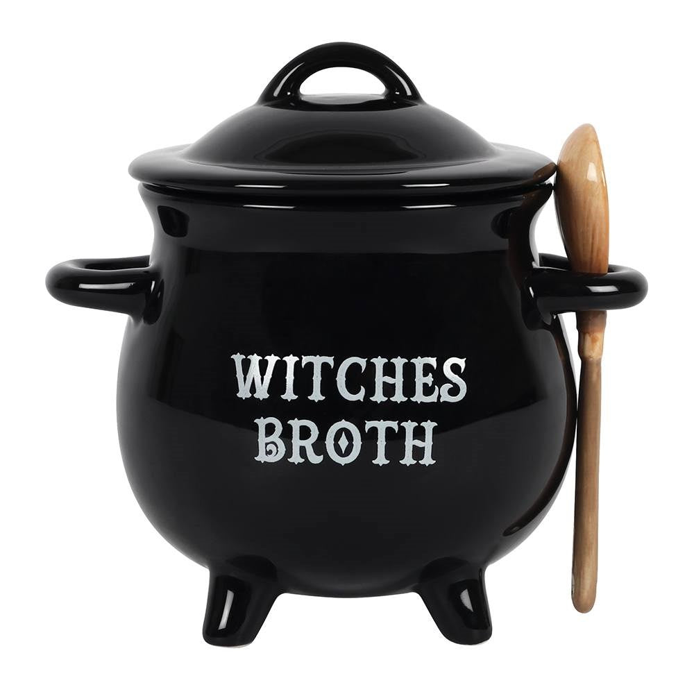 WITCHES BREW SOUP CAULDRON & SPOON MUG