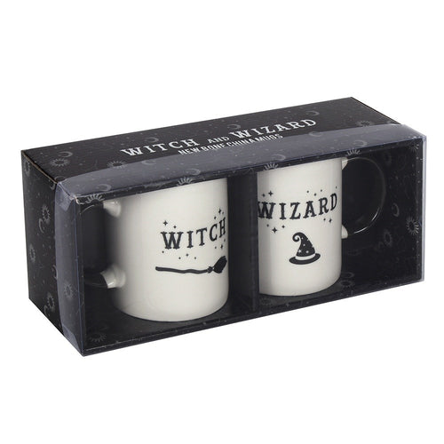 WITCH & WIZARD MUG SET