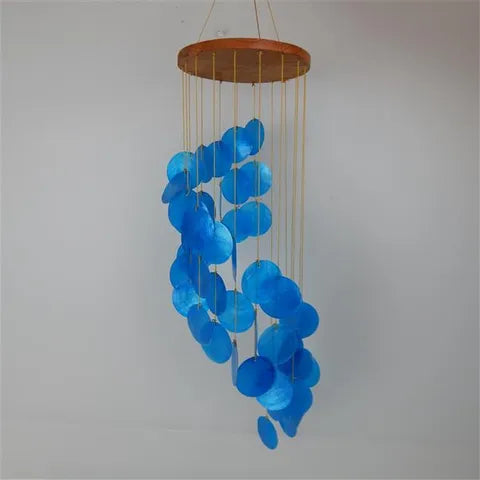 TWIRL SHELL WINDCHIME BLUE